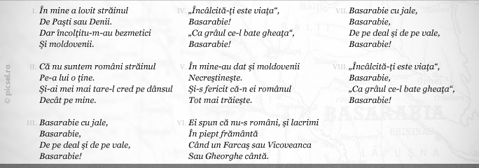 Basarabie cu jale Basarabie cu jale